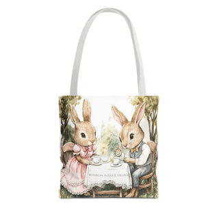 Tea Time Bunnies Tote Bag