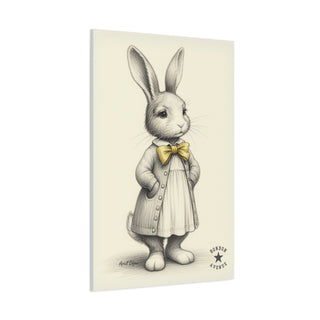 Bonbon Avenue Village Bunny Canvas Wall Art