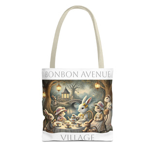 Bonbon Avenue Village Evening Tea Party Tote Bag